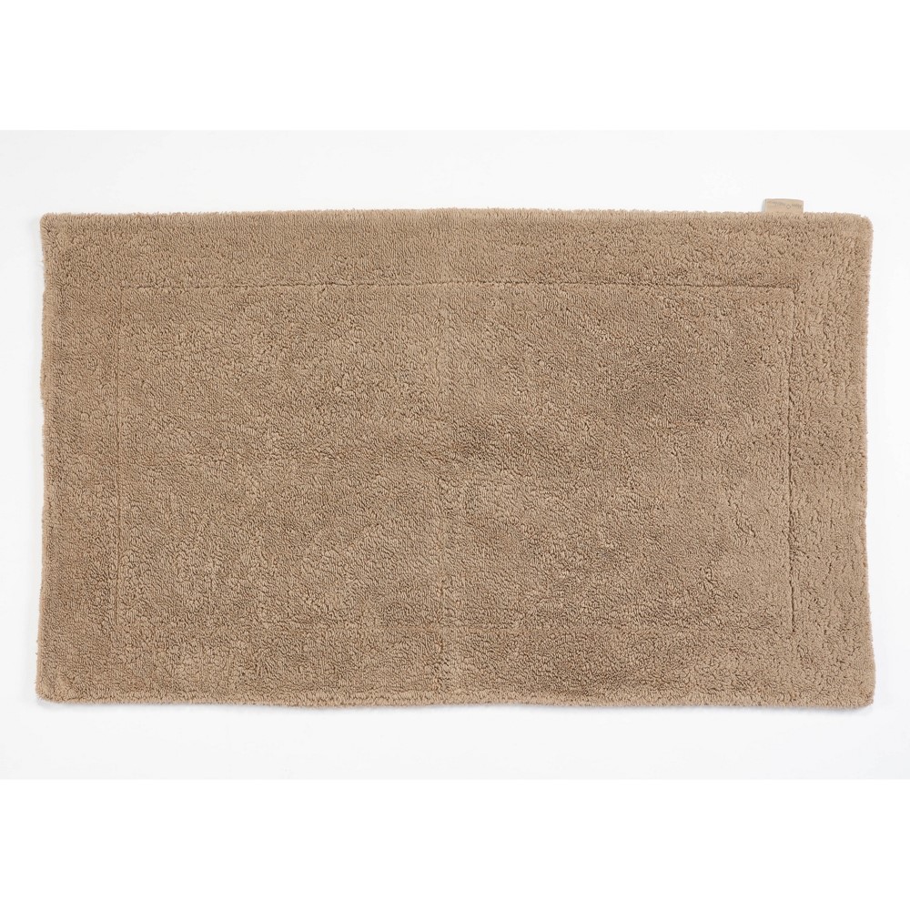 Double Bath Mat 711 by Designer Abyss & Habidecor in Taupe Brown